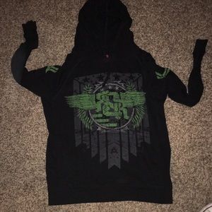 Rock n Roll cowboy lightweight long sleeve hoodie